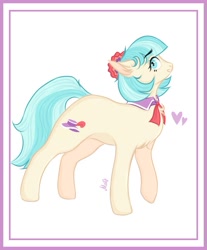 Size: 627x759 | Tagged: safe, artist:me0w_mew_me0w, imported from derpibooru, coco pommel, earth pony, pony, heart, simple background, solo