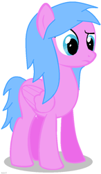 Size: 559x959 | Tagged: safe, artist:saltysel, imported from derpibooru, oc, oc only, pegasus, pony, pegasus oc, simple background, solo, white background, wings