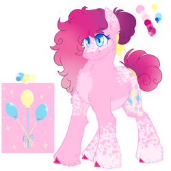 Size: 3000x3000 | Tagged: safe, artist:gingygin, imported from derpibooru, pinkie pie, pony, alternate design, high res, solo