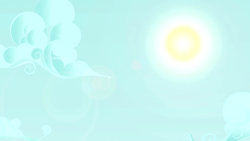 Size: 1280x720 | Tagged: safe, imported from derpibooru, screencap, bridle gossip, season 1, background, cloud, day, daylight, no pony, scenic ponyville, sky, sun