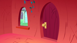 Size: 1280x720 | Tagged: safe, imported from derpibooru, screencap, bridle gossip, season 1, background, door, golden oaks library, liminal space, no pony, scenic ponyville, window