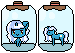 Size: 75x53 | Tagged: safe, artist:squishyc00kie, imported from derpibooru, oc, oc:fleurbelle, animated, gif, pixel art, pony in a bottle, simple background, transparent background