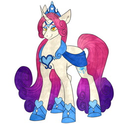 Size: 3000x3000 | Tagged: safe, artist:gingygin, imported from derpibooru, princess amore, pony, high res, simple background, solo, white background