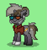 Size: 267x287 | Tagged: safe, imported from derpibooru, oc, oc only, oc:bottle battle, pony, unicorn, 3d glasses, ashes town, barpony, clothes, redesign, simple background, solo, vest