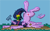 Size: 80x50 | Tagged: safe, artist:themisto97, imported from derpibooru, twilight sparkle, alicorn, pony, accident, crash, crashlight, dirt, epic fail, faceplant, fail, feather, female, flower, flying, lowres, majestic as fuck, mare, mud, pixel art, pixelated, solo, spread wings, twilight is not amused, twilight sparkle (alicorn), twilight sparkle is not amused, unamused, underhoof, wings