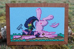 Size: 1024x680 | Tagged: safe, artist:themisto97, imported from derpibooru, twilight sparkle, alicorn, pony, accident, craft, crash, crashlight, dirt, epic fail, faceplant, fail, feather, female, flower, flying, grass, irl, majestic as fuck, mud, photo, picture frame, solo, spread wings, twilight is not amused, twilight sparkle (alicorn), twilight sparkle is not amused, unamused, underhoof, wings, wood