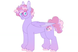 Size: 1280x854 | Tagged: safe, artist:itstechtock, imported from derpibooru, oc, oc only, oc:bedhead, pegasus, pony, glasses, male, offspring, parent:frazzle rock, parent:fuzzy slippers, pegasus oc, simple background, solo, stallion, white background