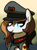 Size: 546x735 | Tagged: artist needed, safe, imported from derpibooru, oc, oc only, oc:chocolate fudge, earth pony, pony, equestria at war mod, clothes, cute, fluffy, heart, military uniform, solo, uniform