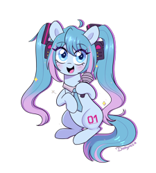 Size: 1800x2000 | Tagged: safe, artist:darkynez, imported from derpibooru, kotobukiya, pony, anime, hatsune miku, kotobukiya hatsune miku pony, ponified, vocaloid