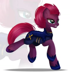 Size: 1793x1872 | Tagged: safe, artist:janelearts, imported from derpibooru, tempest shadow, pony, unicorn, my little pony: the movie, broken horn, ear fluff, female, horn, mare, simple background, solo, white background, zoom layer