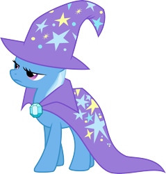 Size: 3000x3140 | Tagged: safe, artist:jeatz-axl, imported from derpibooru, trixie, pony, unicorn, brooch, cape, clothes, female, gem, hat, high res, jewelry, mare, simple background, solo, transparent background, trixie's brooch, trixie's cape, trixie's hat, vector