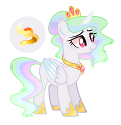 Size: 1268x1308 | Tagged: safe, artist:moonnightshadow-mlp, imported from derpibooru, oc, oc only, alicorn, hybrid, pony, base used, female, interspecies offspring, mare, offspring, parent:discord, parent:princess celestia, parents:dislestia, simple background, solo, transparent background