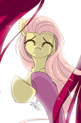 Size: 1335x2040 | Tagged: safe, artist:yuris, imported from derpibooru, fluttershy, pinkie pie, earth pony, pegasus, pony, first person view, offscreen character, pinkamena diane pie, pov, smiling