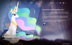 Size: 1440x900 | Tagged: safe, artist:slabs37, imported from derpibooru, princess celestia, crossover, destiny (video game), destiny 2 (game), photoshop