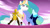 Size: 1280x720 | Tagged: safe, artist:slabs37, edit, edited screencap, imported from derpibooru, screencap, princess celestia, alicorn, human, pony, blue diamond (steven universe), connie maheswaran, gem, gem (race), giant pony, glare, macro, photoshop, steven quartz universe, steven universe, yellow diamond (steven universe)