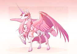 Size: 1280x906 | Tagged: safe, artist:begasus, imported from derpibooru, oc, oc only, alicorn, pony, alicorn oc, horn, solo, wings