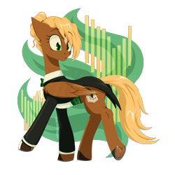 Size: 3200x3200 | Tagged: safe, artist:willoillo, imported from derpibooru, oc, oc only, oc:threnody, pegasus, pony, fallout equestria, fallout equestria: speak, clothes, fanfic art, high res, pegasus oc, tuxedo, wings