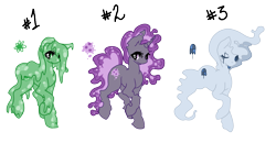 Size: 2871x1494 | Tagged: safe, artist:smilesupsidedown, imported from derpibooru, oc, oc only, goo, goo pony, monster pony, original species, base used, eye scar, eyelashes, female, horn, mare, raised hoof, scar, simple background, smiling, transparent background