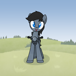 Size: 3600x3600 | Tagged: safe, artist:superderpybot, original species, pony, tank pony, anti-aircraft gun, featured image, gepard 1a2, ponified, ponified vehicle, solo