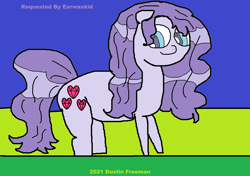 Size: 1518x1068 | Tagged: safe, artist:coltfan97, imported from derpibooru, oc, oc:violet sky vavoom, earth pony, pony, 1000 hours in ms paint, ponified, request