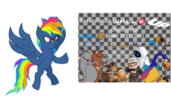 Size: 640x360 | Tagged: safe, imported from derpibooru, rainbow dash, pegasus, pony, secrets and pies, evil pie hater dash