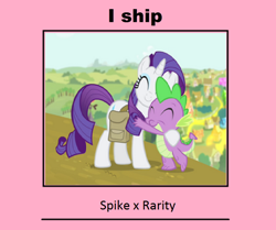 Size: 726x608 | Tagged: safe, artist:cmara, imported from derpibooru, rarity, spike, inspiration manifestation, dragon x pony, female, interspecies, male, meme, shipping, sparity, straight