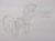 Size: 3511x2592 | Tagged: safe, artist:dimdariusz, imported from derpibooru, oc, oc only, oc:zebra, pegasus, pony, zebra, blushing, cyrillic, high res, male, pegasus oc, pencil drawing, russian, shy, simple background, sketch, solo, stallion, stripes, traditional art, wings