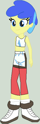 Size: 150x464 | Tagged: safe, artist:jadeharmony, artist:jadethepegasus, imported from derpibooru, lemon scratch, equestria girls, boxing bra, boxing shoes, boxing shorts, boxing trunks, capri leggings, clothes, equestria girls-ified, exeron fighters, frilly socks, martial arts kids, martial arts kids outfits, shoes, shorts, socks, sports bra, sports shoes, sports shorts