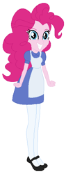 Size: 226x592 | Tagged: safe, artist:cheerful9, artist:selenaede, imported from derpibooru, pinkie pie, human, equestria girls, alice, alice in wonderland, base used, black shoes, blue dress, boots, clothes, crossover, dress, gloves, leggings, motorcross, shoes