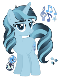 Size: 3700x4700 | Tagged: safe, artist:magicuniclaws, imported from derpibooru, coloratura, trixie, oc, pony, unicorn, female, magical lesbian spawn, mare, offspring, parent:coloratura, parent:trixie, rara, simple background, transparent background