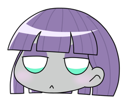 Size: 768x651 | Tagged: safe, artist:batipin, imported from derpibooru, maud pie, equestria girls, :<, chibi, head only, no nose, simple background, solo, transparent background