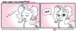 Size: 3908x1600 | Tagged: safe, artist:lummh, imported from derpibooru, luster dawn, pony, unicorn, comic:what about the future, 69 (number), comic, meme, michael rosen, noice, solo, speech bubble