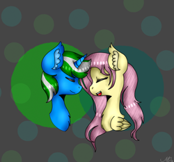 Size: 1500x1400 | Tagged: safe, artist:mooonkase girl, imported from derpibooru, fluttershy, oc, oc:igames, shipping