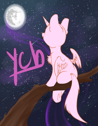 Size: 1500x1926 | Tagged: safe, artist:yuris, imported from derpibooru, nightmare moon, oc, oc only, pony, commission, mare in the moon, moon, night, solo, ych sketch, your character here