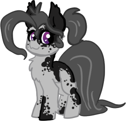 Size: 374x360 | Tagged: safe, artist:nootaz, imported from derpibooru, oc, oc only, oc:oretha, pony, chest fluff, coat markings, ear fluff, ear tufts, female, hoof fluff, looking at you, mare, simple background, solo, standing, transparent background