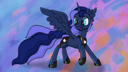 Size: 1920x1080 | Tagged: safe, artist:rdt727, imported from derpibooru, princess luna, alicorn, pony, solo