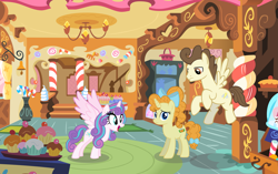 Size: 4835x3030 | Tagged: safe, artist:candyandflurry, imported from derpibooru, pound cake, princess flurry heart, pumpkin cake, alicorn, pegasus, pony, unicorn, bow, female, male, mare, older, siblings, stallion, story included, tail bow