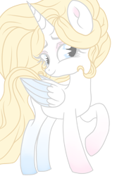 Size: 1512x2150 | Tagged: safe, artist:sajimex, imported from derpibooru, oc, oc only, oc:angel (min), alicorn, pegasus, pony, angel, dissociative identity disorder, female, mare, reference used, simple background, solo, transparent background