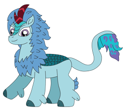 Size: 2839x2448 | Tagged: safe, artist:supahdonarudo, imported from derpibooru, kirin, disney, female, high res, kirin-ified, raised hoof, raya and the last dragon, simple background, sisu, solo, species swap, transparent background