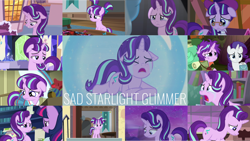 Size: 1280x721 | Tagged: safe, edit, edited screencap, editor:quoterific, imported from derpibooru, screencap, rarity, snowfall frost, starlight glimmer, trixie, twilight sparkle, alicorn, pony, unicorn, a hearth's warming tail, a royal problem, no second prances, season 5, season 6, season 7, season 8, shadow play, student counsel, the crystalling, the cutie re-mark, the mean 6, uncommon bond, spoiler:s08, clothes, collage, crying, cute, dilated pupils, female, filly, filly starlight glimmer, floppy ears, glimmerbetes, mare, night, puppy dog eyes, s5 starlight, sad, sadlight glimmer, sadorable, solo focus, twilight sparkle (alicorn), twilight's castle, younger