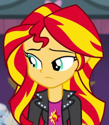 Size: 519x592 | Tagged: safe, imported from derpibooru, screencap, sunset shimmer, trixie, equestria girls, rainbow rocks, cropped, duo, duo female, female, solo focus