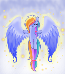Size: 1118x1279 | Tagged: safe, artist:rochelle2014, imported from derpibooru, oc, oc only, pegasus, pony, eyes closed, flying, hair over one eye, pegasus oc, solo, spread wings, wings