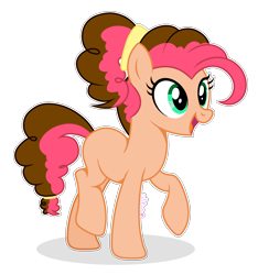 Size: 2076x2220 | Tagged: safe, artist:starshine-sentryyt, imported from derpibooru, oc, oc only, earth pony, pony, earth pony oc, female, high res, mare, open mouth, open smile, simple background, smiling, solo, transparent background