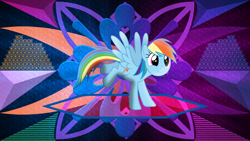 Size: 3840x2160 | Tagged: safe, artist:dashiesparkle edit, artist:laszlvfx, edit, imported from derpibooru, rainbow dash, pony, high res, solo, wallpaper, wallpaper edit