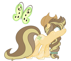 Size: 1564x1332 | Tagged: safe, artist:blueberrymuffin02, imported from derpibooru, oc, oc only, oc:sweet butterfly apple candy, earth pony, pony, cowboy hat, female, freckles, hat, mare, offspring, parent:applejack, parent:caramel, parents:carajack, simple background, solo, stetson, transparent background