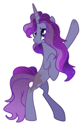 Size: 868x1316 | Tagged: safe, artist:princess-kitsune-tsu, artist:venomous-cookietwt, imported from derpibooru, oc, oc only, pony, unicorn, base used, bipedal, female, magical lesbian spawn, mare, offspring, parent:princess cadance, parent:princess luna, simple background, solo, transparent background