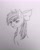 Size: 2448x3027 | Tagged: safe, artist:crazyaniknowit, imported from derpibooru, apple bloom, pony, high res, monochrome, solo, traditional art