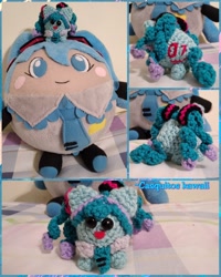 Size: 1024x1280 | Tagged: safe, artist:casquitos kawaii, imported from derpibooru, kotobukiya, earth pony, pony, amigurumi, anime, crochet, handmade, hatsune miku, kotobukiya hatsune miku pony, photo, plushie, ponified, solo, vocaloid