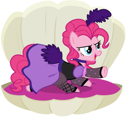 Size: 3217x3000 | Tagged: safe, artist:cloudy glow, artist:cloudyglow, imported from derpibooru, pinkie pie, earth pony, pony, over a barrel, season 1, .ai available, clothes, dress, female, high res, mare, saloon dress, saloon pinkie, solo, vector