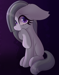 Size: 3117x3952 | Tagged: safe, artist:windykirin, imported from derpibooru, marble pie, earth pony, pony, crying, female, floppy ears, high res, sad, sitting, solo